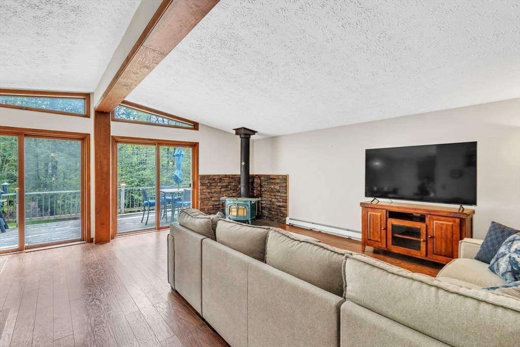 583 Main Road Chesterfield, MA 01012 - Photo 6 of 21 a living room with furniture and a flat screen tv