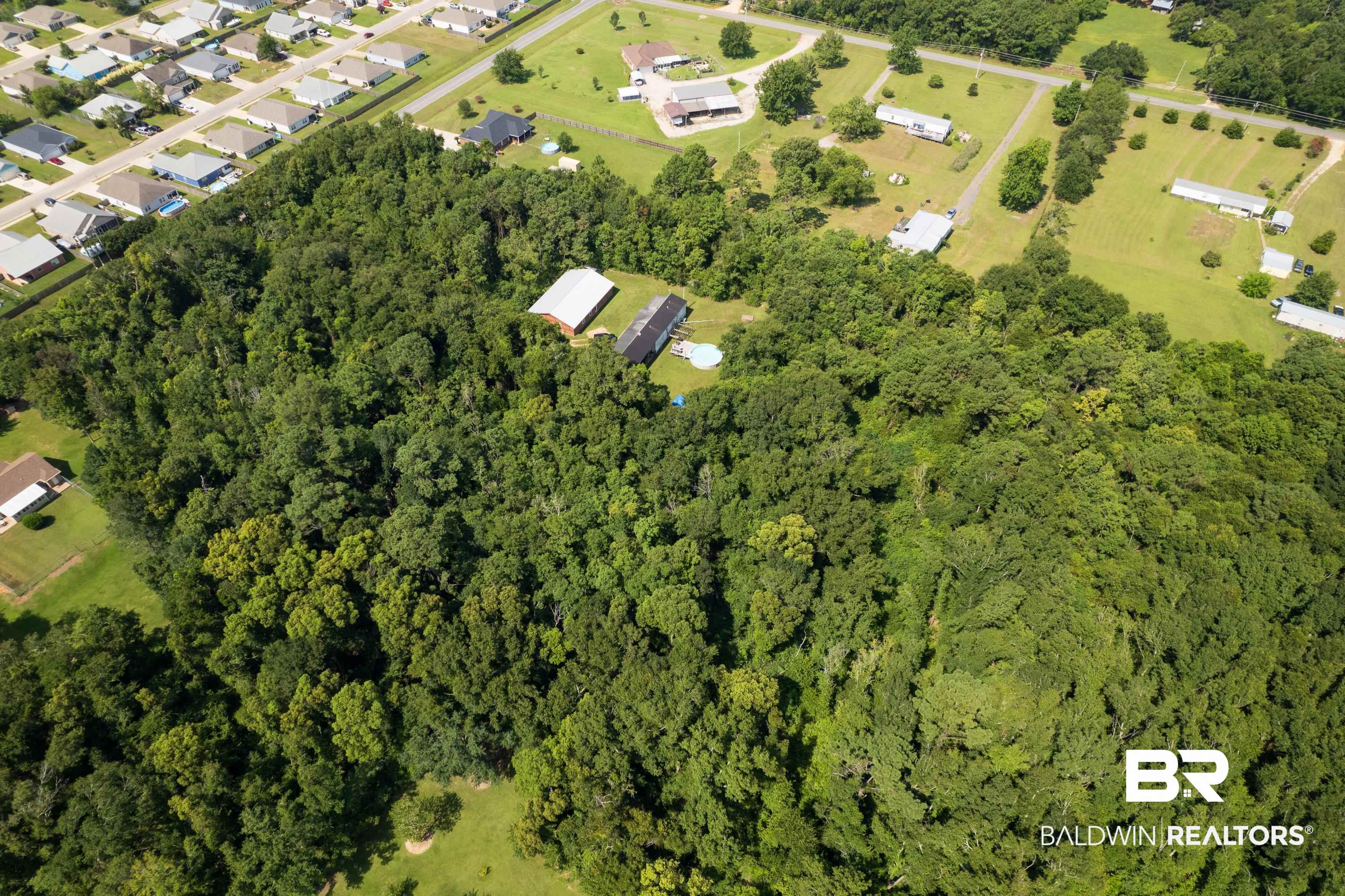 Birds eye view of property