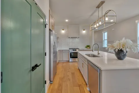 a close view of closet