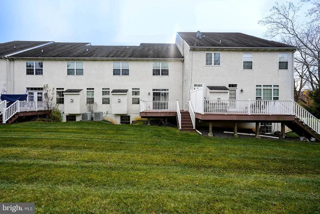 a view of a wooden roof deck