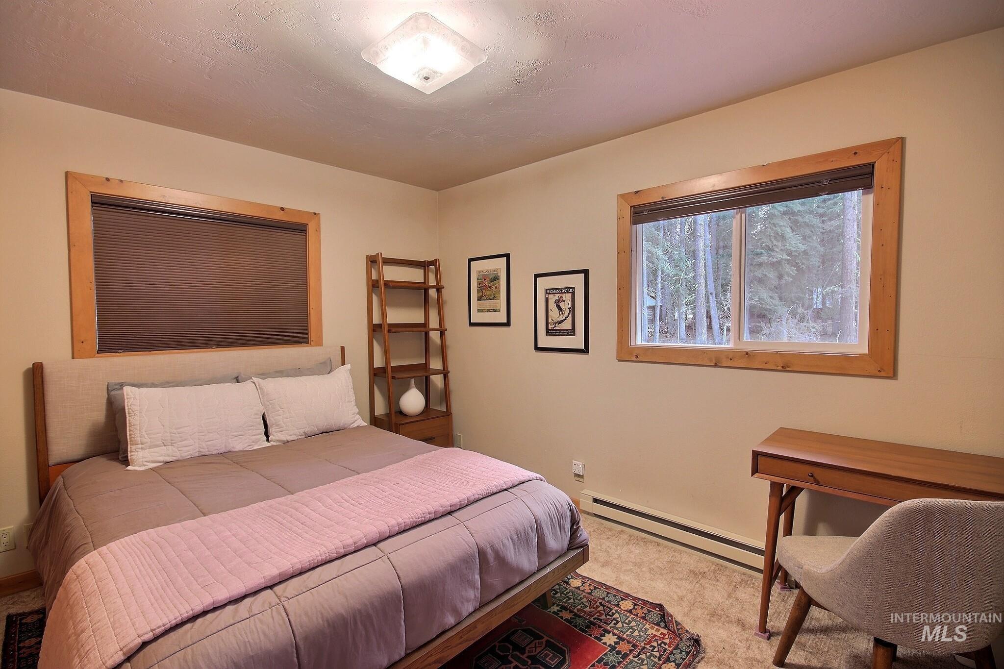 1000 Gamble Road McCall, ID 83638 - Photo 9 of 15 Bedroom featuring a baseboard radiator and carpet floors