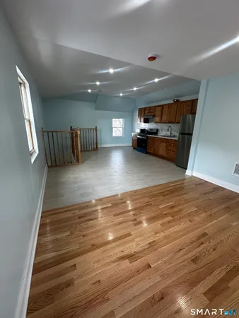 a view of room with kitchen island