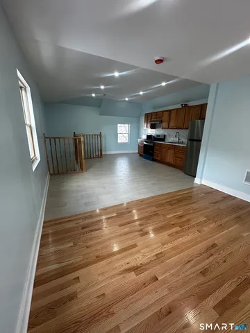 a view of room with kitchen island