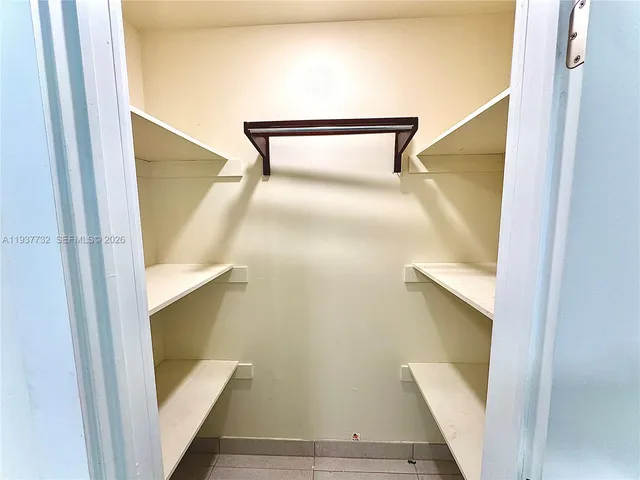 a close view of closet