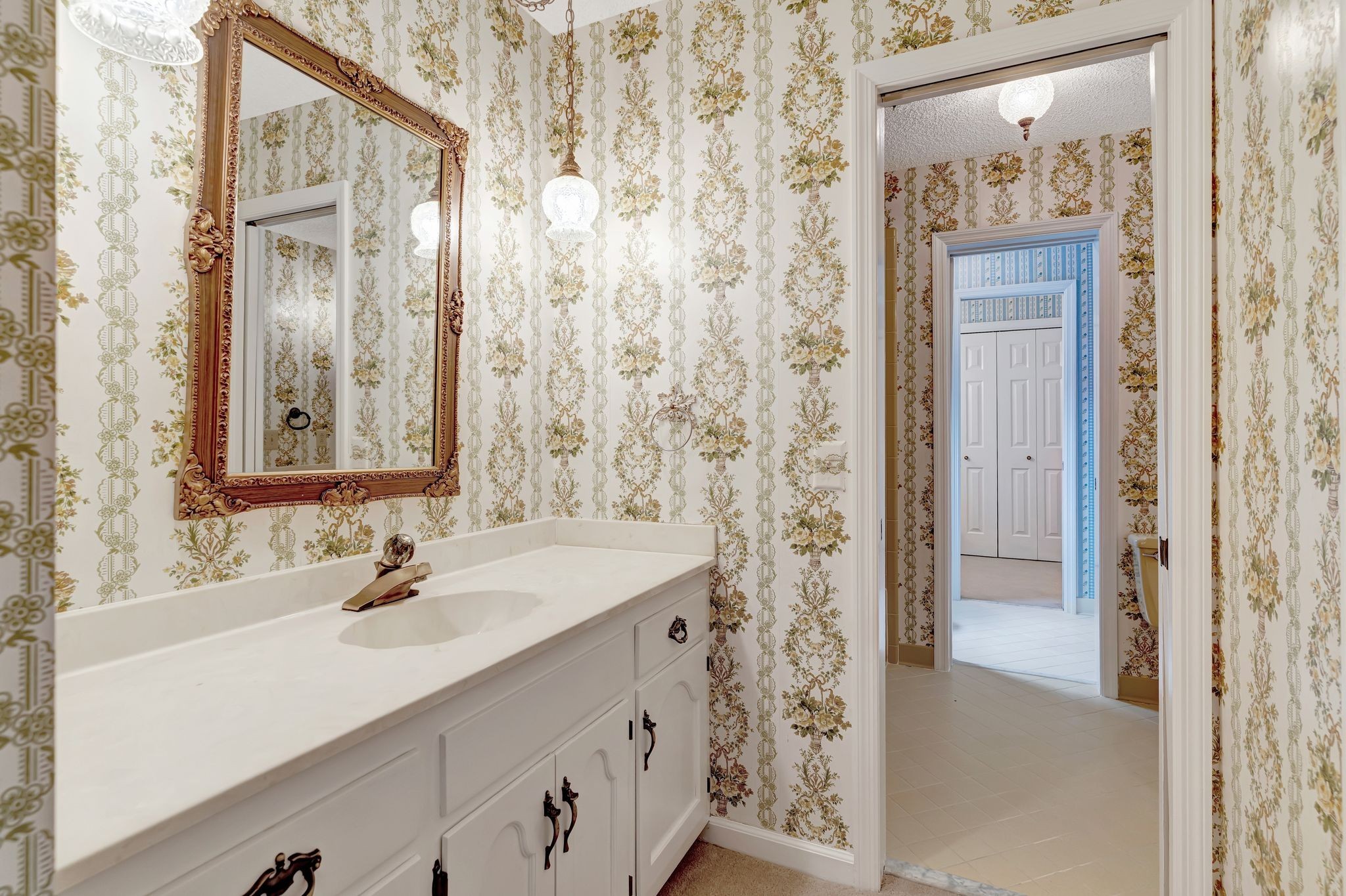 203 Rising Sun Terrace Old Hickory, TN 37138 - Photo 11 of 77 a bathroom with a sink and a mirror
