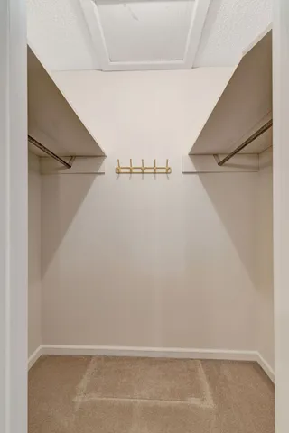 a view of a room with an empty space