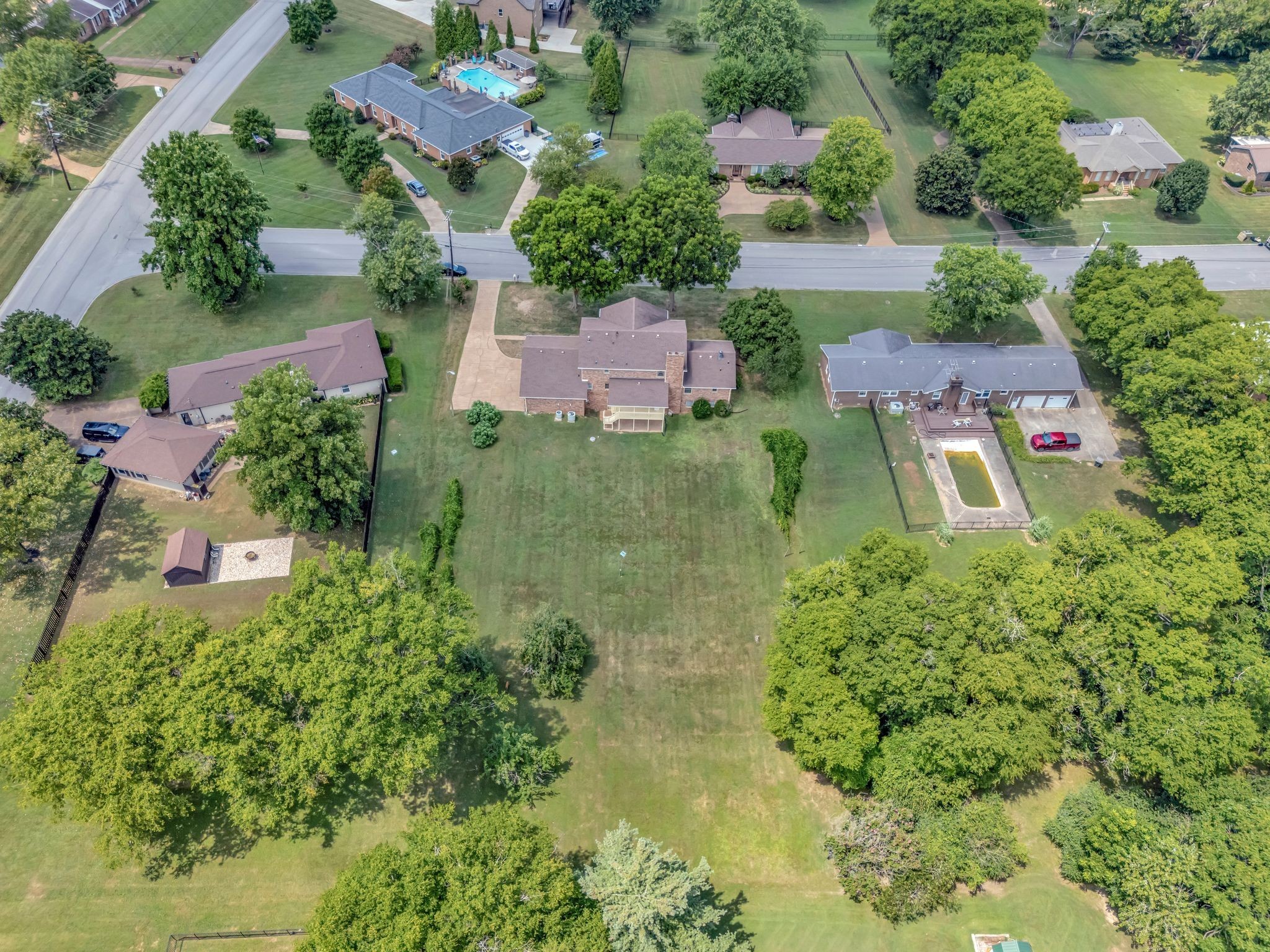 203 Rising Sun Terrace Old Hickory, TN 37138 - Photo 68 of 77 an aerial view of residential house with outdoor space and street view