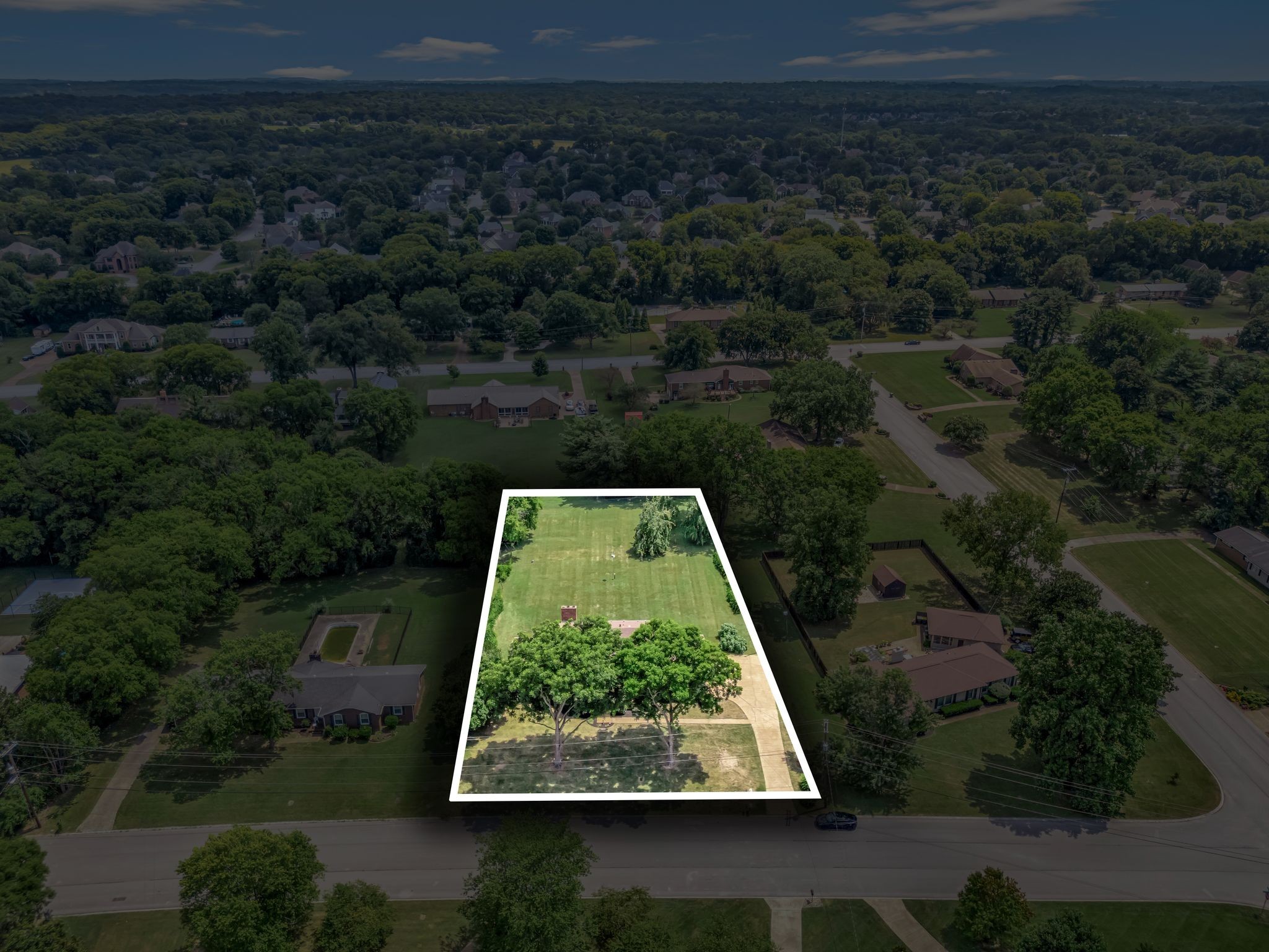 203 Rising Sun Terrace Old Hickory, TN 37138 - Photo 76 of 77 an aerial view of house with yard