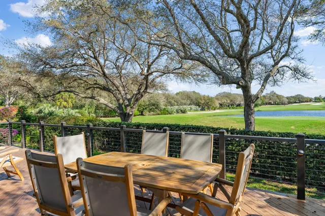 a view of a garden with a tree