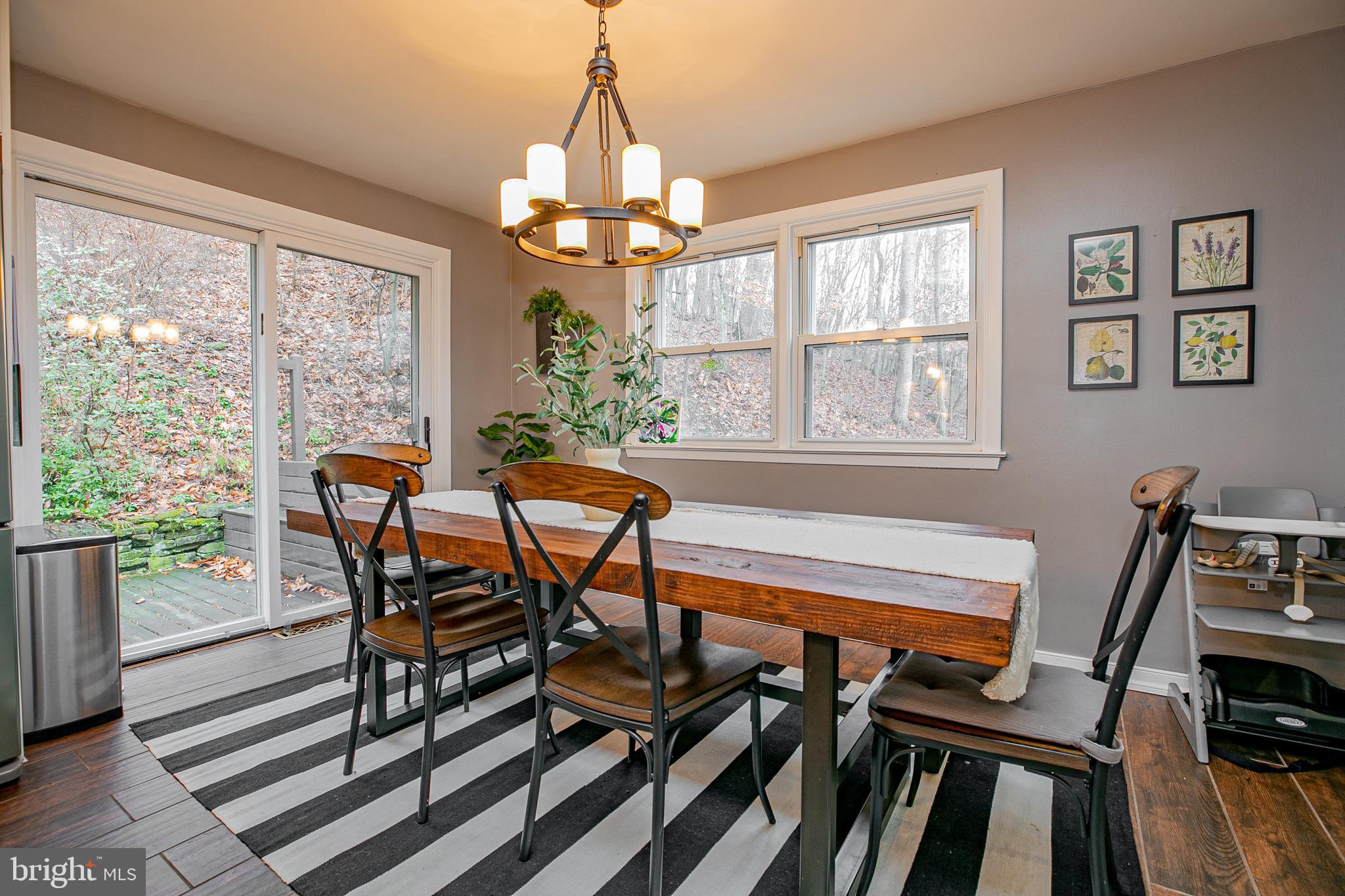 611 Brookwood Road Wayne, PA 19087 - Photo 12 of 41 a view of a dining room with furniture window and wooden floor