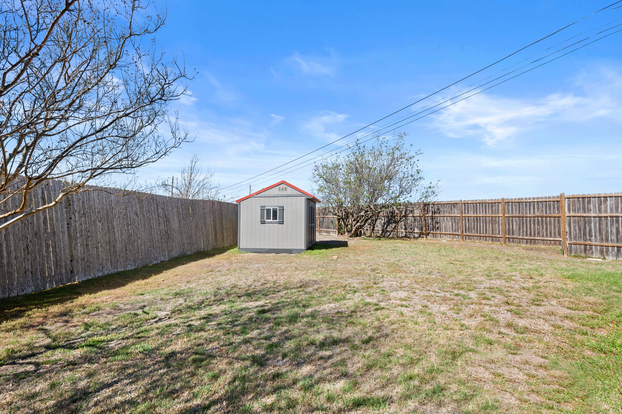 310 Bailey Loop Kyle, TX 78640 - Photo 28 of 30 Fenced backyard with a storage unit