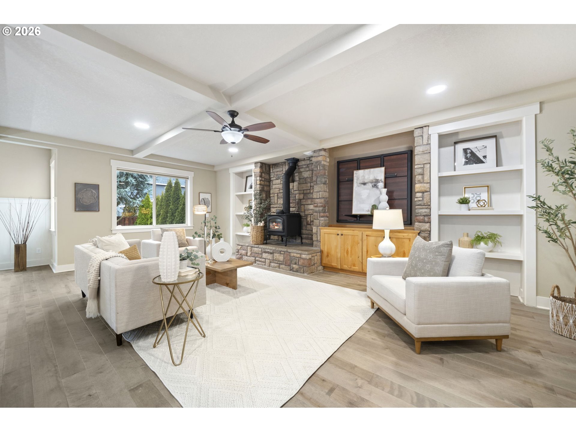 22421 Southwest Sequoia Terrace Sherwood, OR 97140 - Photo 5 of 48 a living room with furniture and a large window