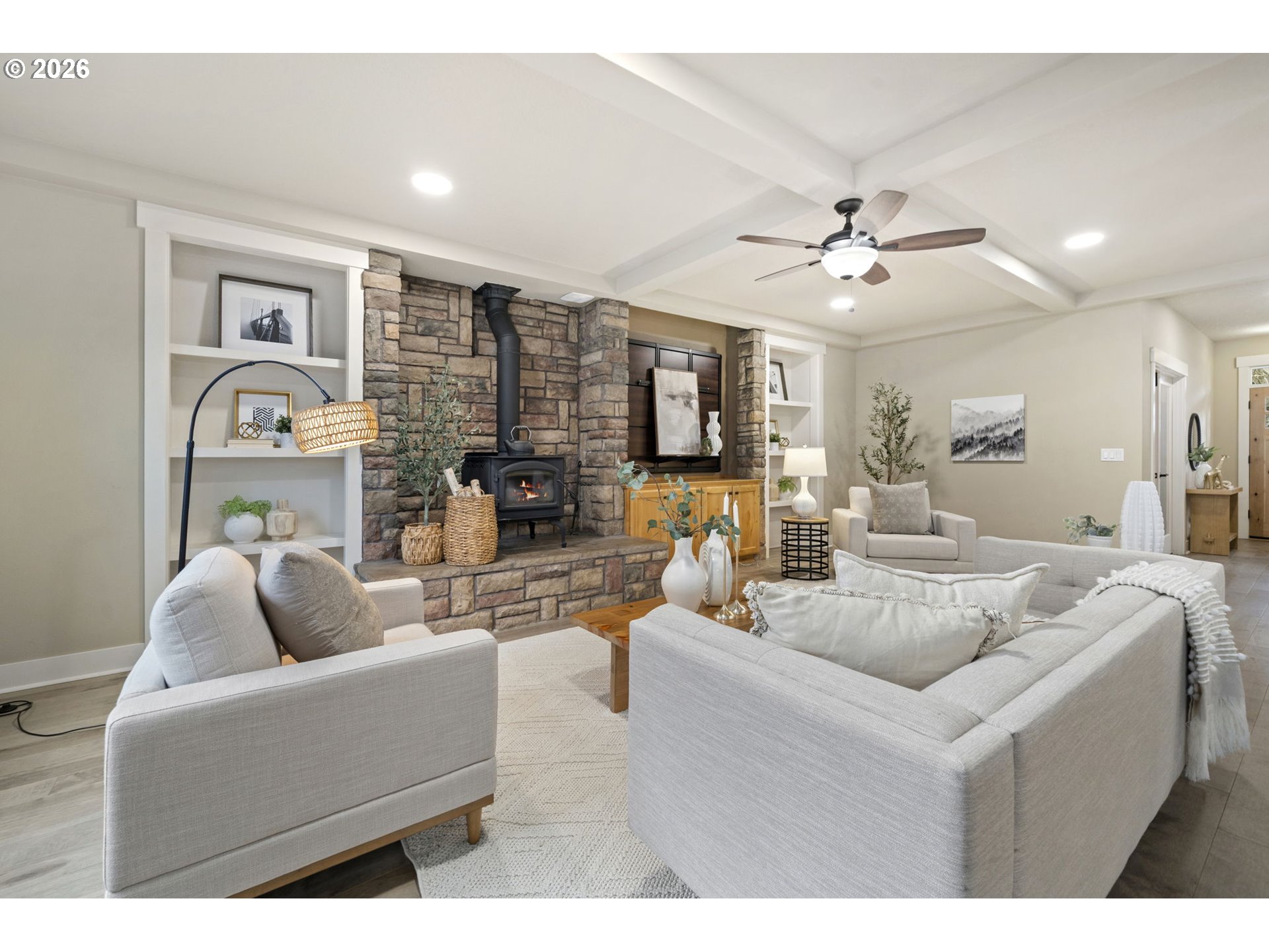 22421 Southwest Sequoia Terrace Sherwood, OR 97140 - Photo 10 of 48 a living room with furniture and a view of kitchen