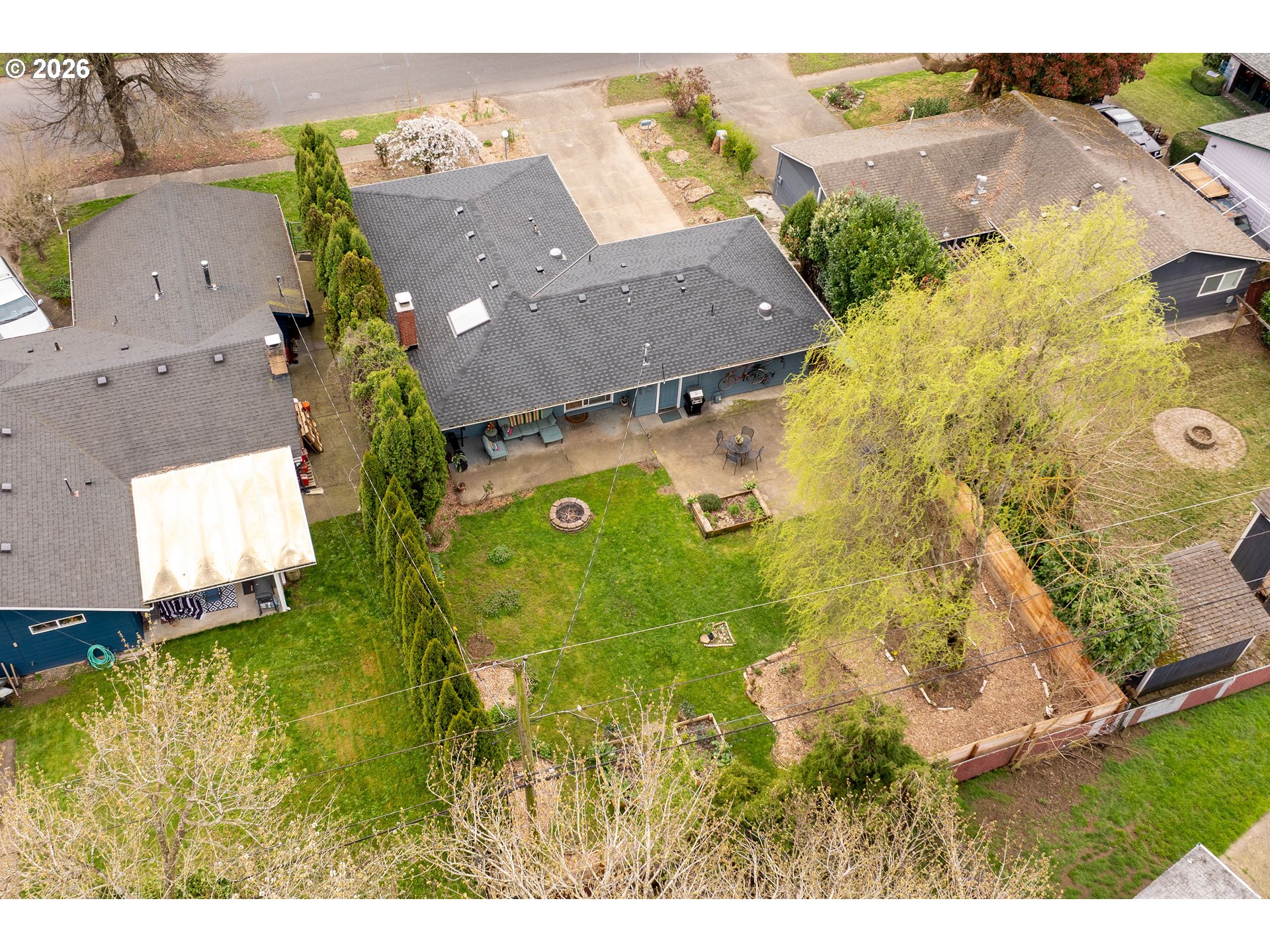 3835 North Alaska Street Portland, OR 97217 - Photo 40 of 43 an aerial view of a house with a yard swimming pool