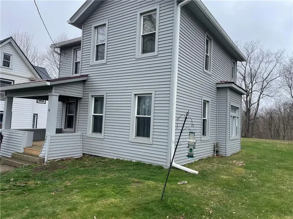 a backyard of a house