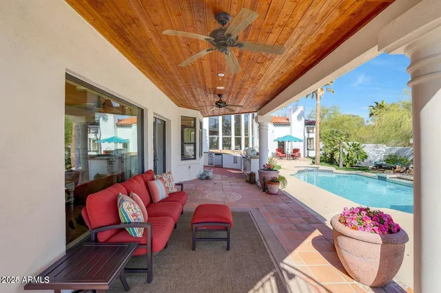 a view of a house with swimming pool