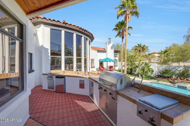 a view of a house with a outdoor space