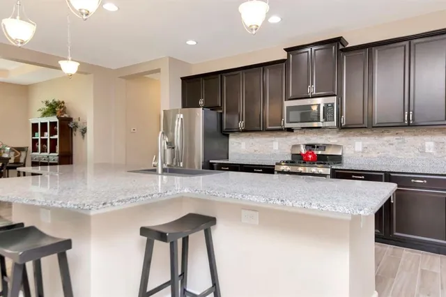 a living room with a large window