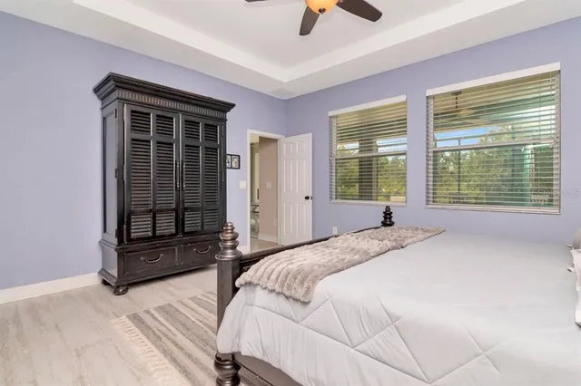 a view of a park with slide