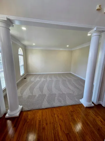 wooden floor in a room