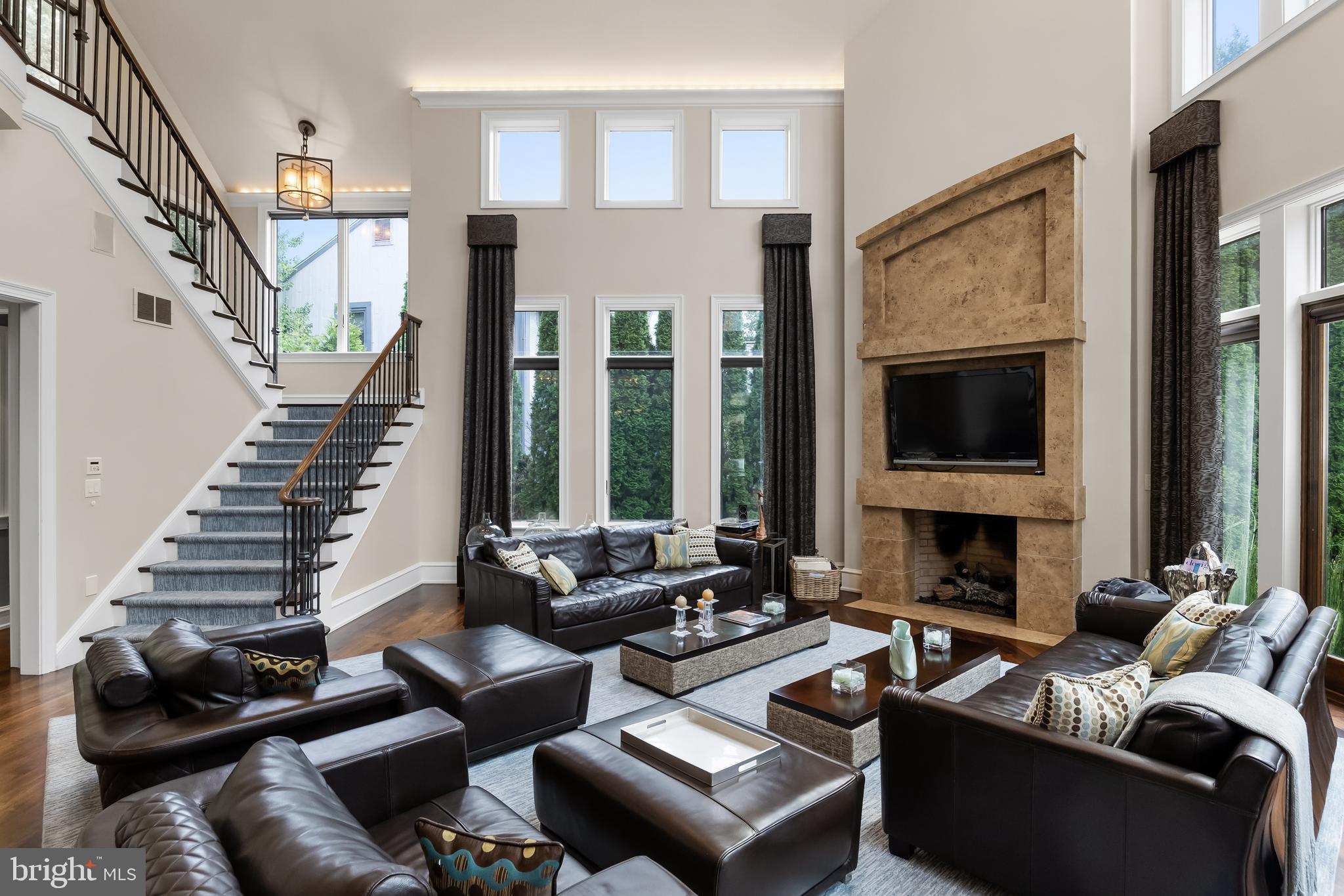 4 Southwood Drive Cherry Hill, NJ 08003 - Photo 8 of 58 a living room with furniture fireplace and flat screen tv