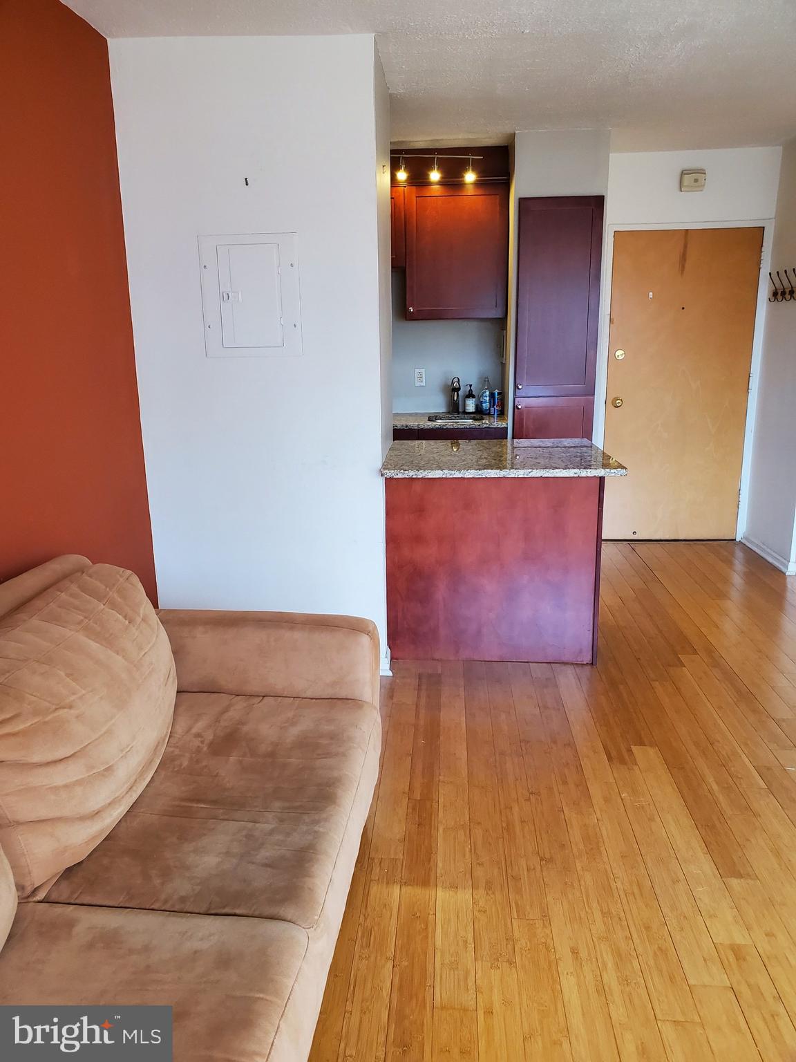 2101-17 Chestnut Street, Unit 1211 Philadelphia, PA 19103 - Photo 3 of 12 a view of kitchen with wooden floor