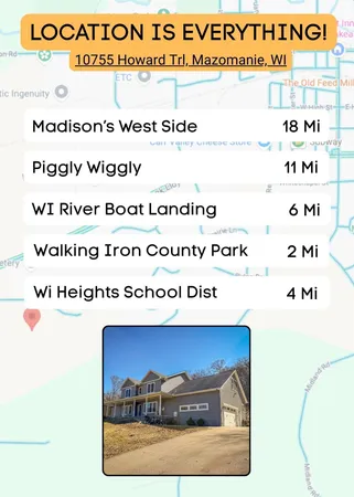 $830,000 | 10755 Howard Trail, Mazomanie, WI 53560