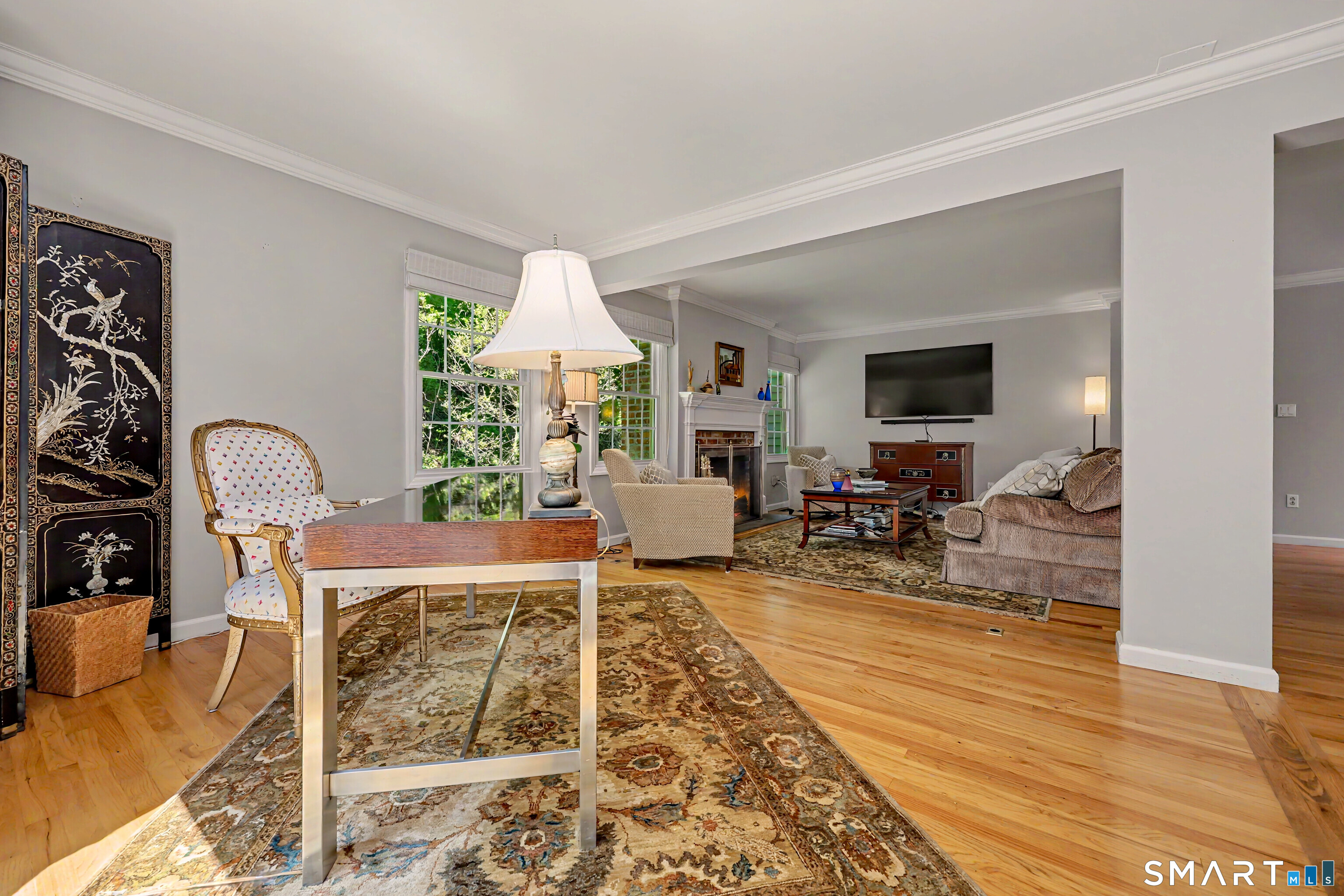 120 Prospect Street, Unit 46 Ridgefield, CT 06877 - Photo 10 of 36 a living room with furniture and wooden floor