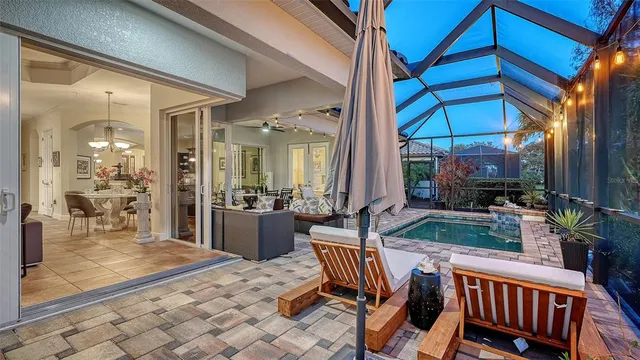 a view of a lake with houses