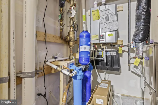 a view of storage and utility room