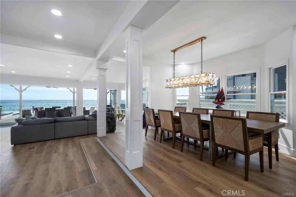 35555 Beach Road Dana Point, CA 92624 - Photo 56 of 68 a view of a dining room with furniture window and wooden floor