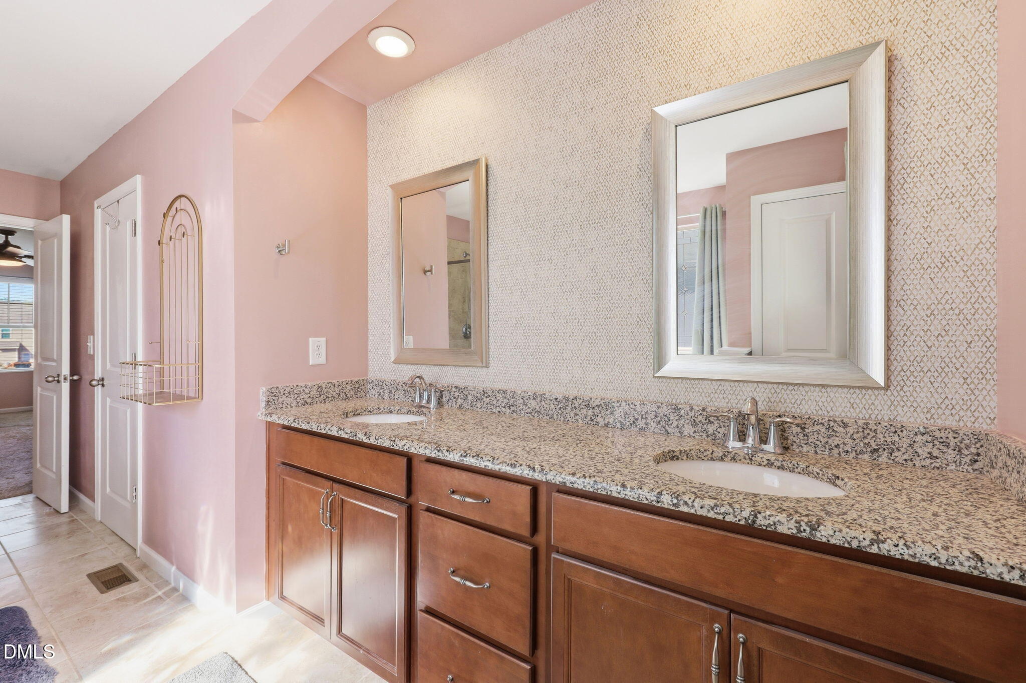1808 Austin Rdg Parkway Wake Forest, NC 27587 - Photo 32 of 57 a bathroom with a granite countertop sink double and mirror