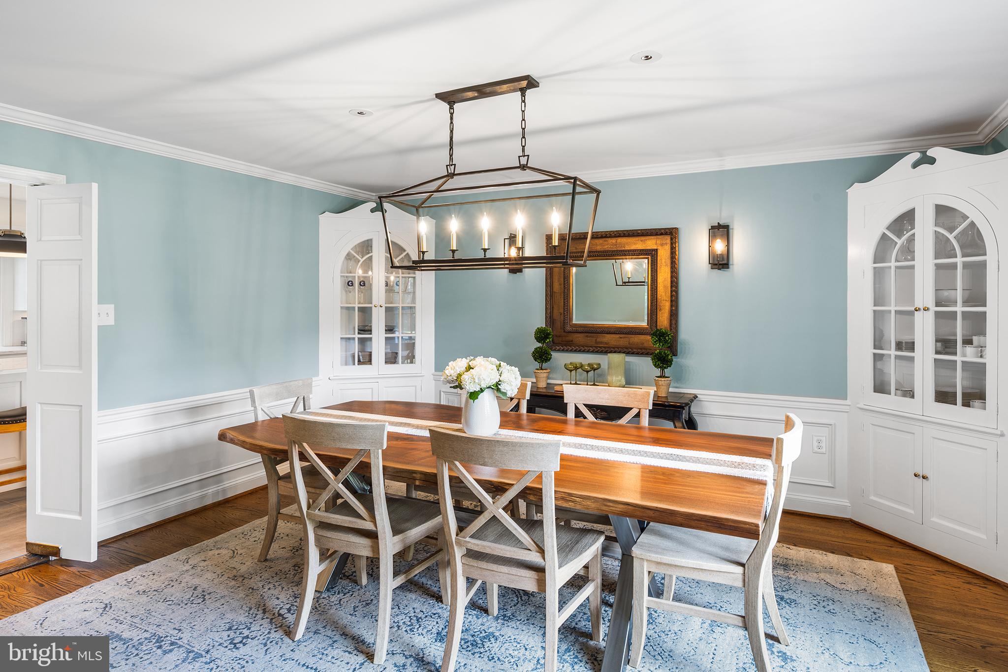 1263 Argyle Road Berwyn, PA 19312 - Photo 18 of 60 a dining room with furniture a chandelier and window