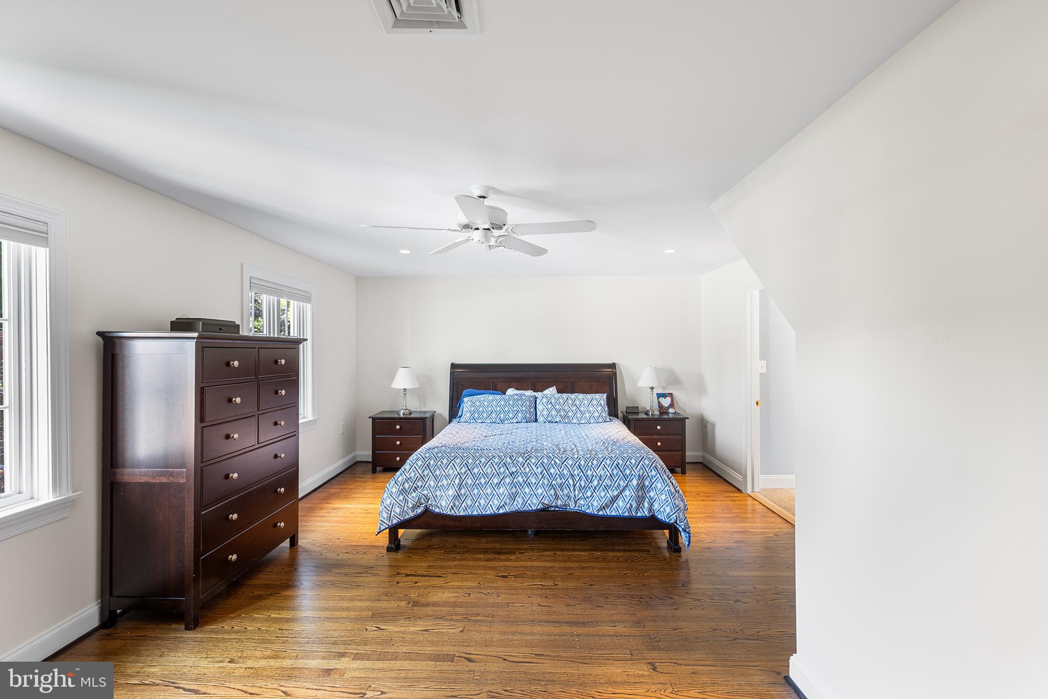 1263 Argyle Road Berwyn, PA 19312 - Photo 23 of 60 a bedroom with a bed and wooden floor