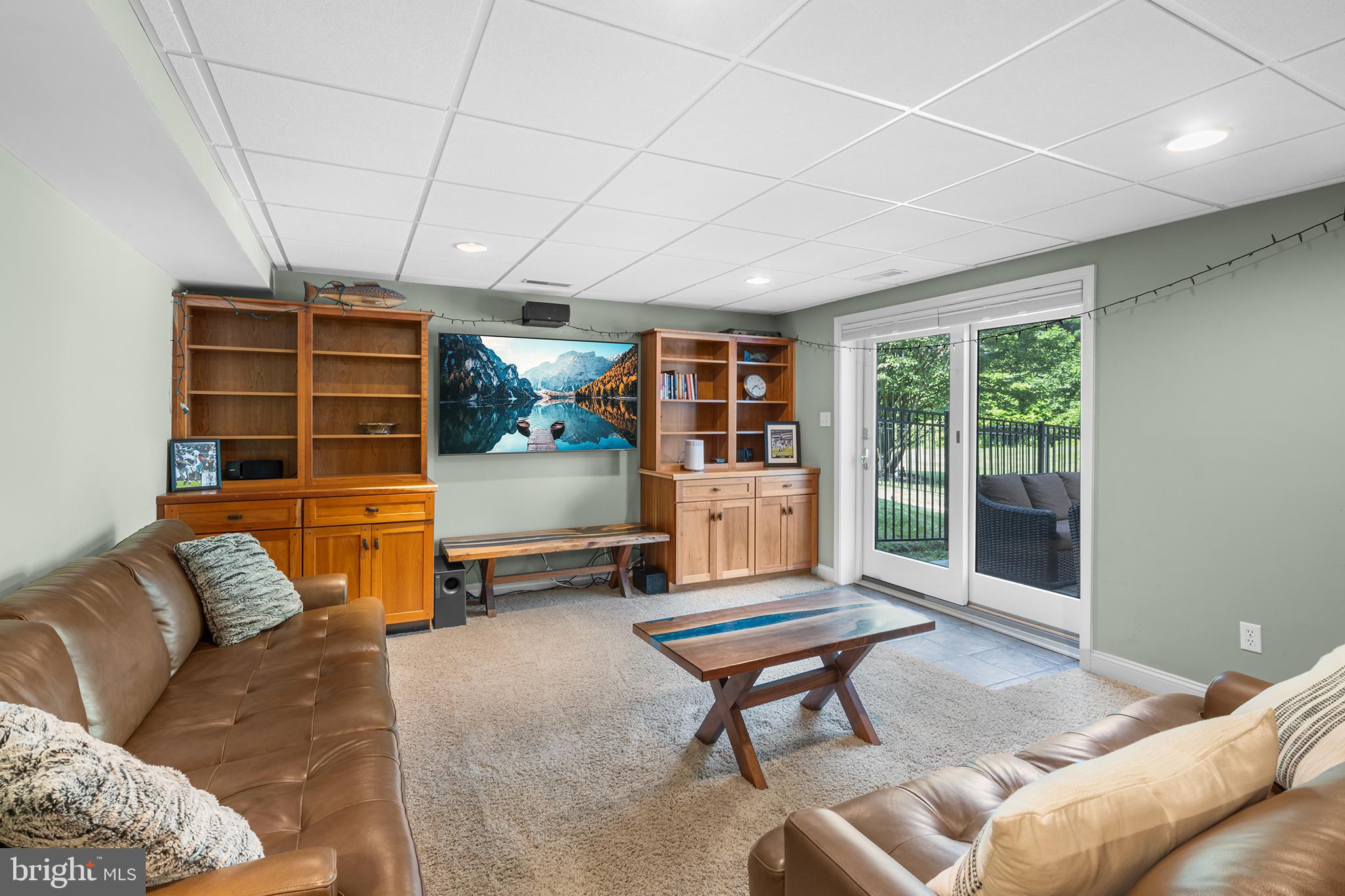1263 Argyle Road Berwyn, PA 19312 - Photo 41 of 60 a living room with furniture a pool table and a large window