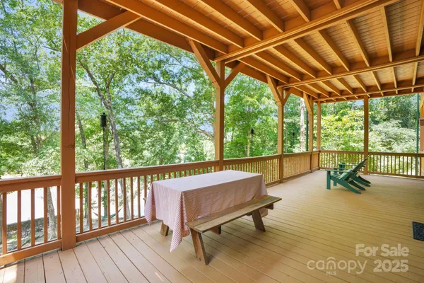 a building outdoor space with patio