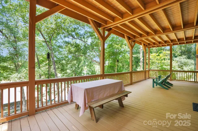 a building outdoor space with patio