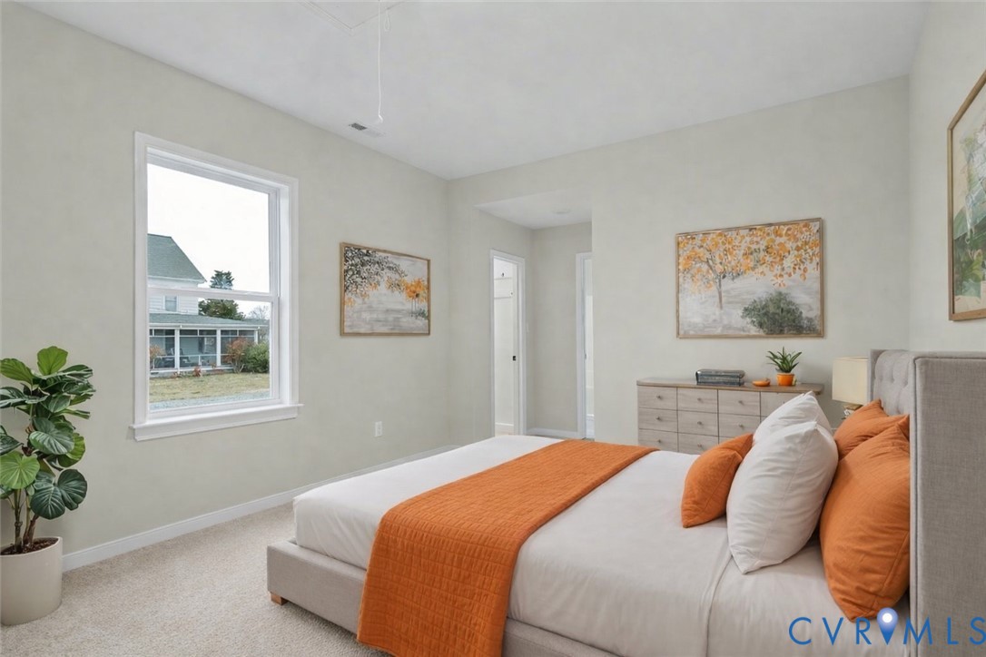 302 Cedar Grove Road Farnham, VA 22460 - Photo 17 of 23 a bedroom with bed and a window