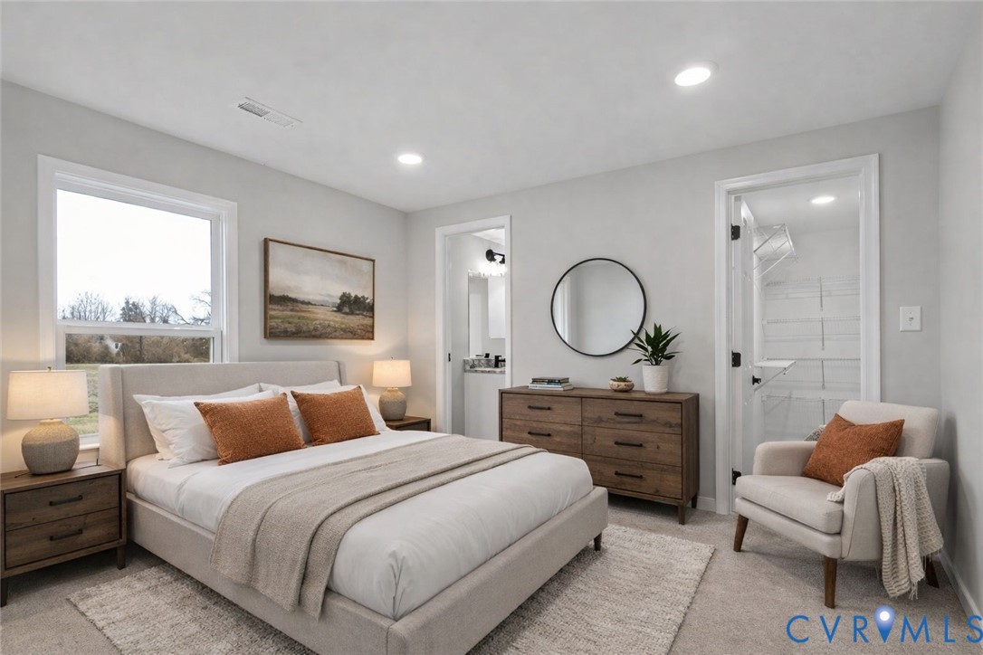 302 Cedar Grove Road Farnham, VA 22460 - Photo 4 of 23 a bedroom with bed and a large window