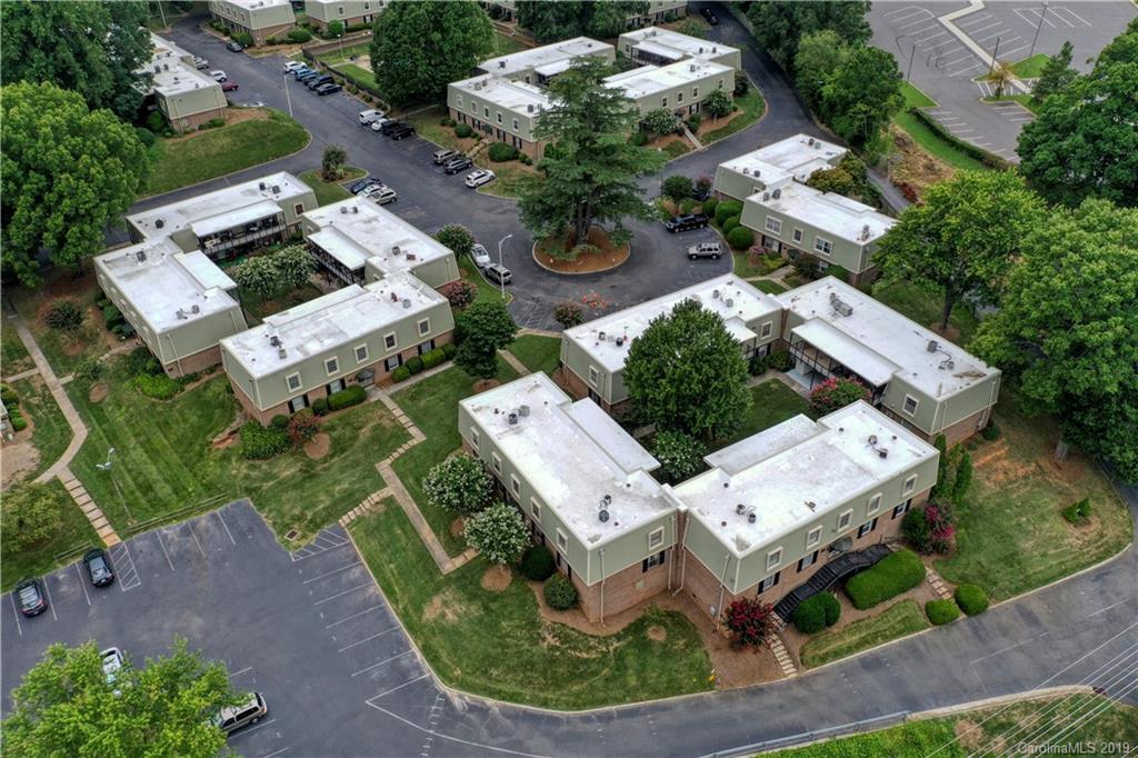2616 Park Road, Unit H Charlotte, NC 28209 - Photo 27 of 28 an aerial view of a house with garden
