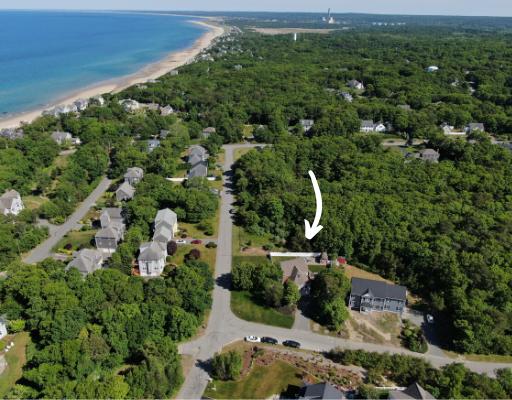 28 Oakbluff Road Sagamore Beach, MA 02562 - Photo 3 of 36 drone with arrow