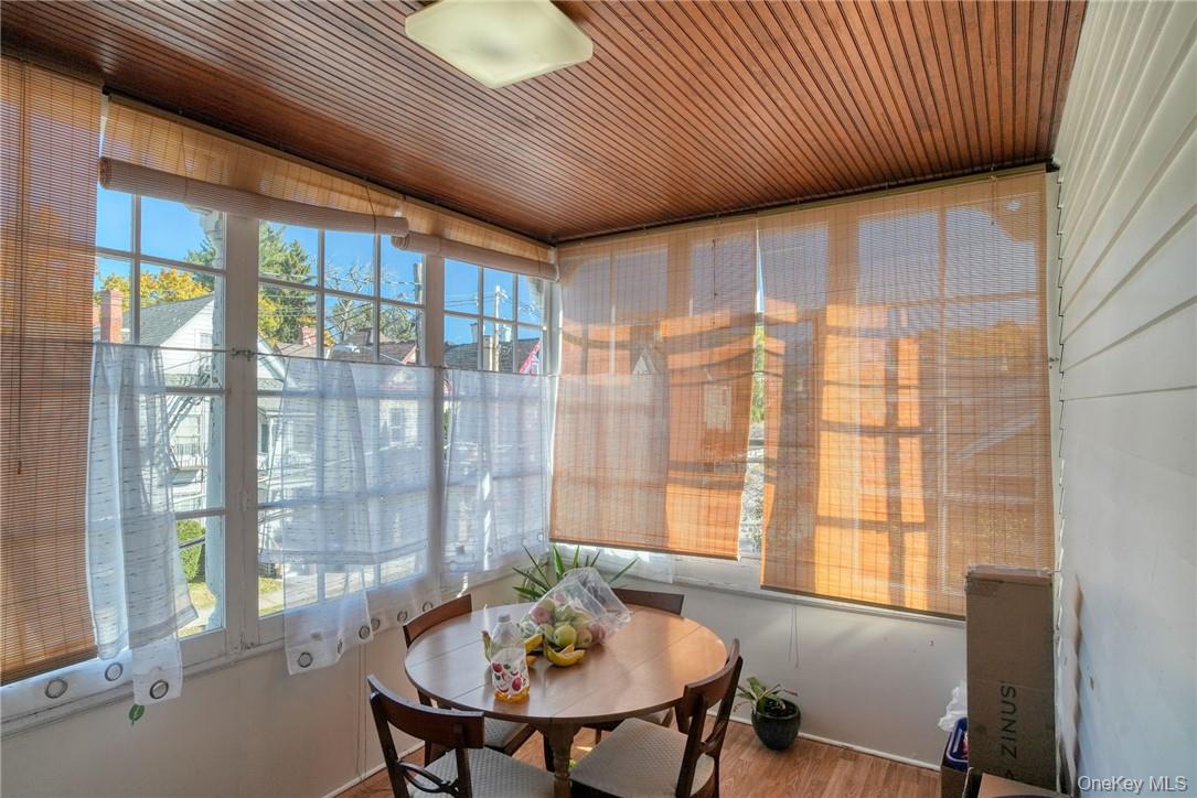 32 Balding Avenue Poughkeepsie, NY 12601 - Photo 21 of 39 Sunroom with wood ceiling and a wealth of natural light