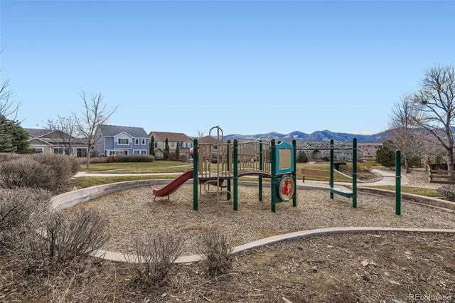 a view of outdoor space with seating