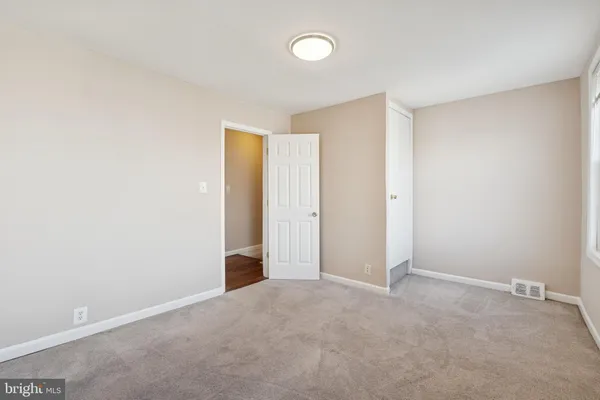 a view of an empty room