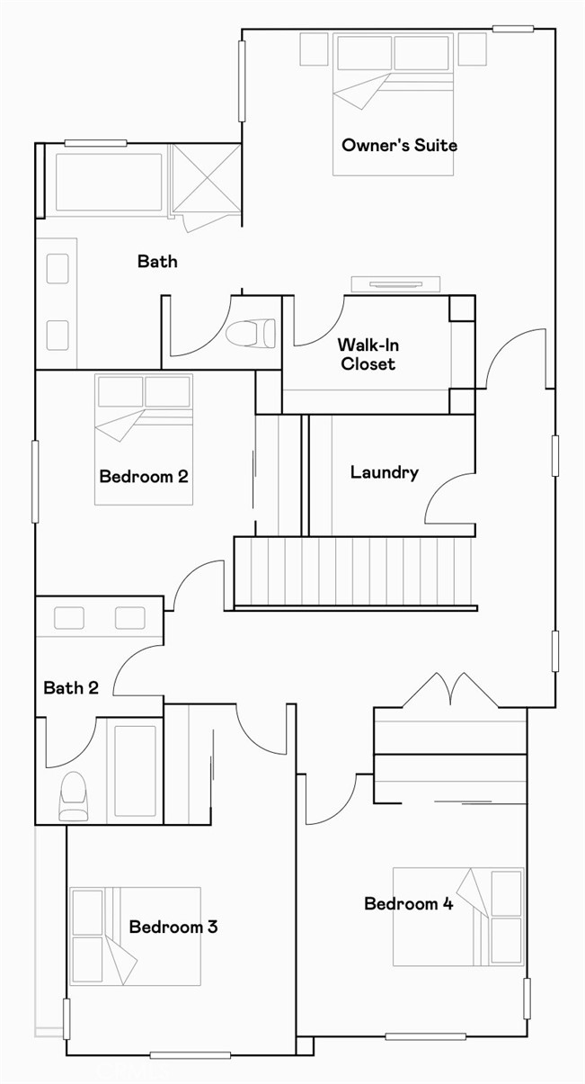 1248 Thunderbolt Lane Rialto, CA 92376 - Photo 23 of 23 Residence 3 - level 2 floorplan