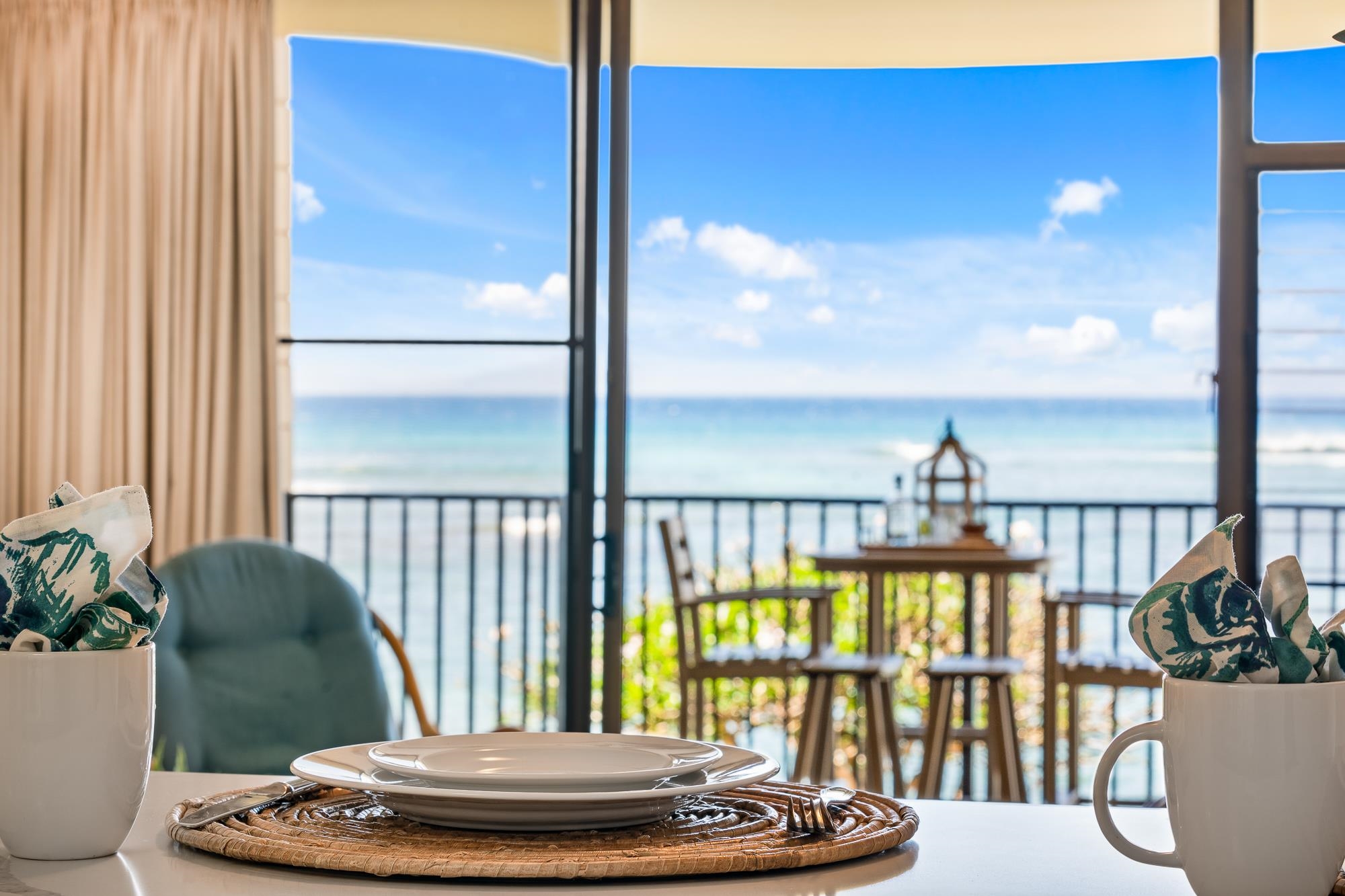 4471 Lower Honoapiilani Road, Unit 203 Lahaina, HI 96761 - Photo 25 of 40 a view of a balcony with furniture