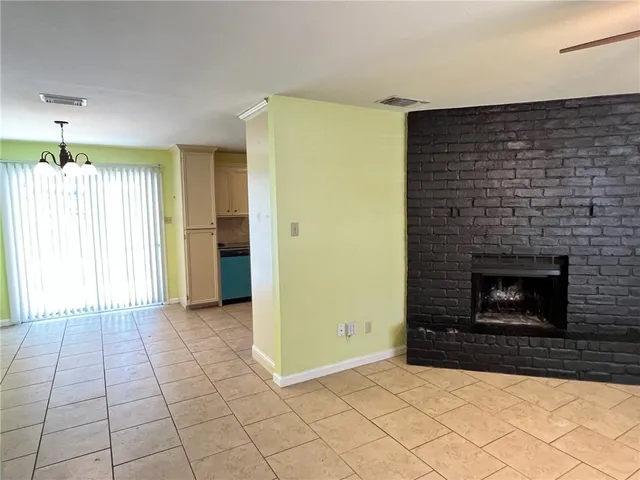 a view of a livingroom with a fireplace
