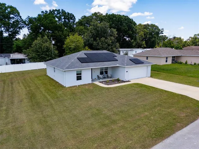 a aerial view of a house