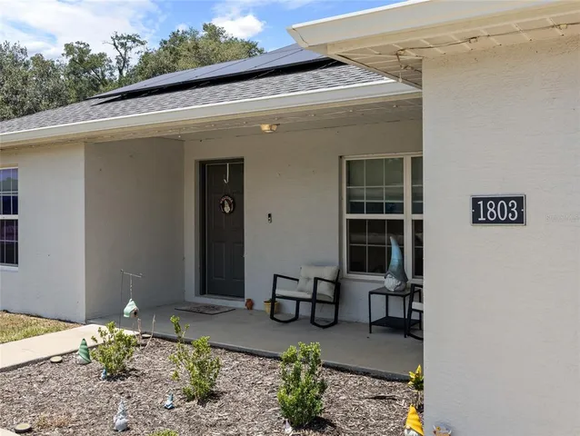 a front view of a house