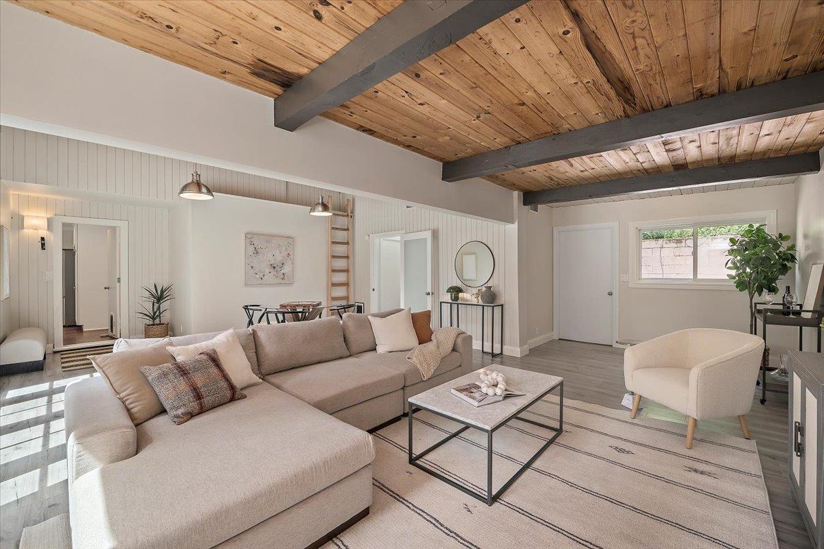 15251 Old Ranch Road Los Gatos, CA 95033 - Photo 12 of 38 a living room with furniture and wooden floor